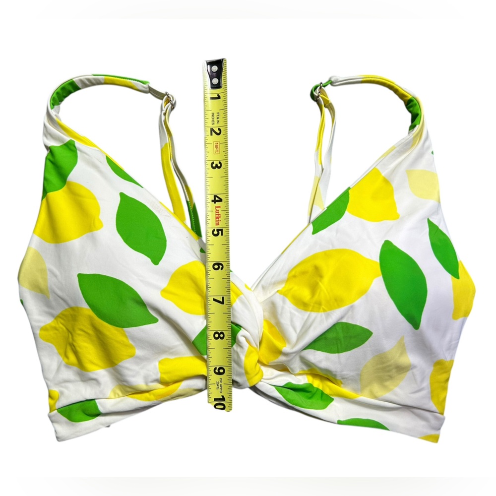 KATE SPADE women’s rowdy front lemons bikini swim top size XL - Picture 2 of 4
